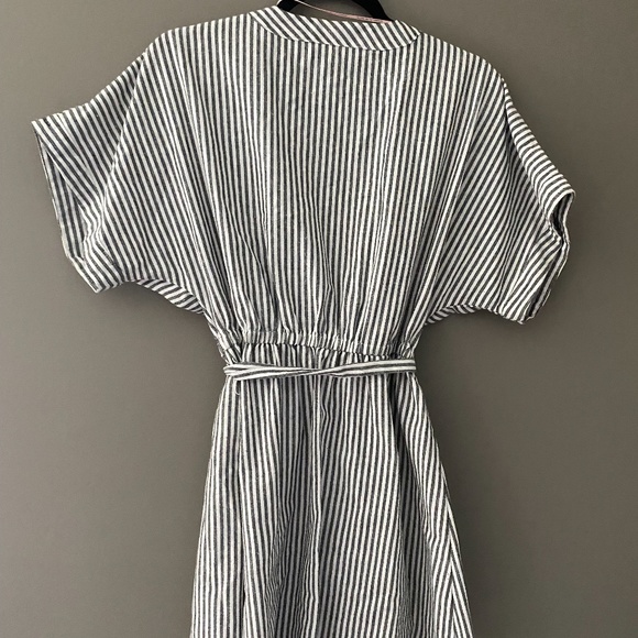 Navy and White Striped dress - Picture 2 of 2